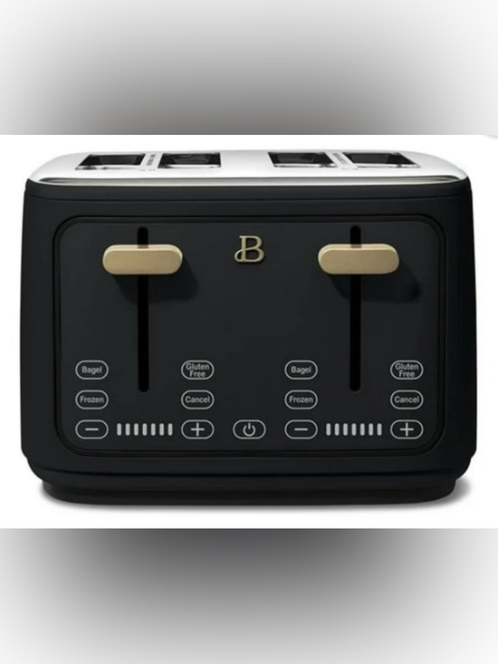beautiful by drew barrymore Other - NWT Beautiful 4-Slice Toaster with Touch-Activated Display | Black Sesame.